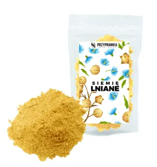 Siemię Lniane Złote Mielone