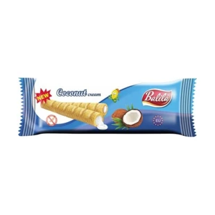 Rurka Kukurydziana Bezglutenowa z Nadzieniem Kokosowym