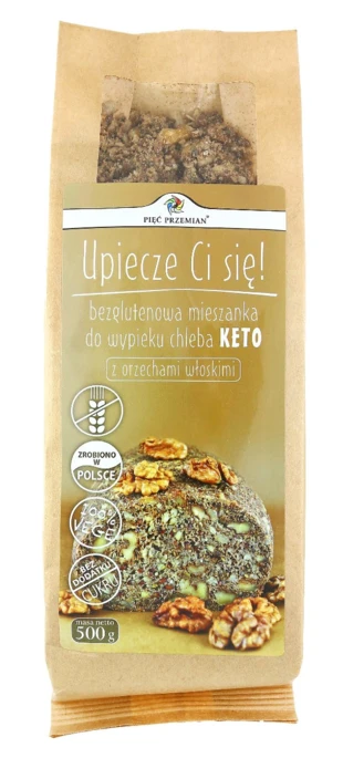 Mieszanka chleba bezglutenowego z orzechami włoskimi KETO