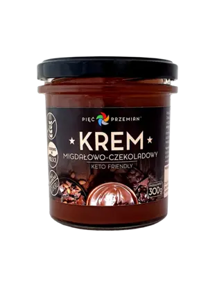 Krem migdałowo-czekoladowy KETO