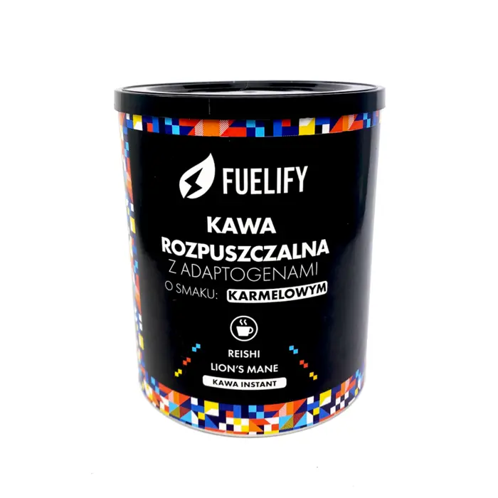 KAWA ROZPUSZCZALNA Z ADAPTOGENAMI (O SMAKU KARMELOWYM)