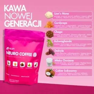 NEURO COFFEE - Kawa Funkcjonalna z grzybami